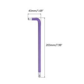 TOP-VIGOR 1Pcs 8mm Ball End Hex Key Wrench, L Shaped Long Arm Ball Point Hexagon Keys Allen Key for Household DIY, Professional Machine Repairing