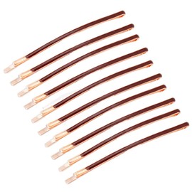 10Pcs Curved Jumbo Bobby Pins Long Metal Hair Clips for Women Teen Girls Hair Decorative (Coffe)