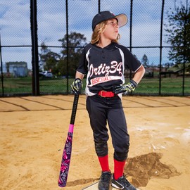 2 Pack Bat & Ball Set - Graffiti Plastic Bat & Ball Homerun Set- David Ortiz Backyard Baseball Set for Youth, Kids, Teenagers, Adults