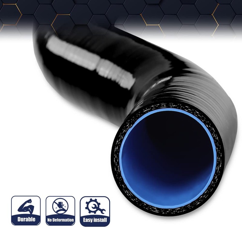 PIT66 Silicone Radiator Hose Kit Compatible with 1999-2014 Silverado Sierra