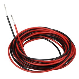BNTECHGO 26 Gauge Silicone Wire 10 ft red and 10 ft Black Flexible 26 AWG Stranded Tinned Copper Wire