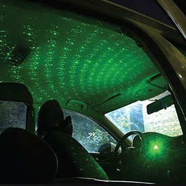 USB Star Atmosphere Decorations Multiple Lighting Modes Green Light for Car Interior, Ceiling, Bedroom, Party, etc