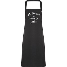Hippowarehouse My Patronus Is A Siamese Cat Apron kitchen cooking painting DIY onesize adult