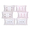 Rj Products Cotton Embroidered Pillow Covers (Set Of 6 Piece)