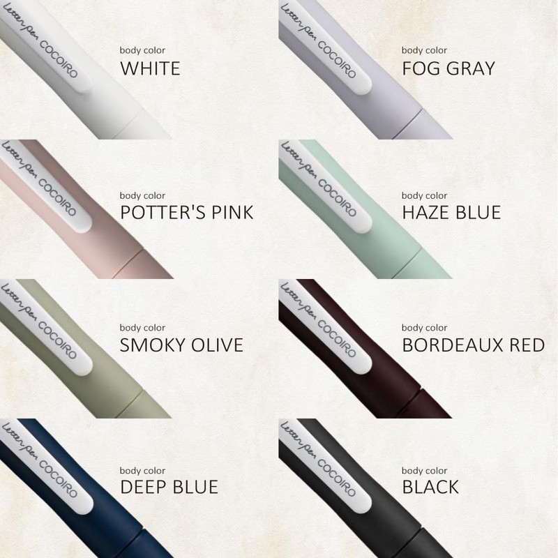 Kuretake Jigletor Pen COCOIRO Refill, Ultra Fine Point, Black Ink,