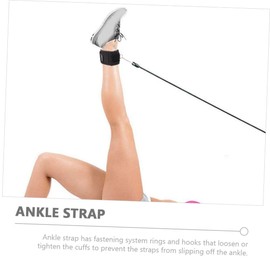 Kisangel 2pcs Ankle Strap Tool for Cable Machine Neoprene Fitness Ankle Strap for Leg Workouts for Home and Gym Use for Lower Body Exercises