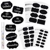 ONUPGO Chalkboard Labels Stickers Bulk - 196 Reusable Chalk Sticker