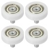 PATIKIL 4pcs 26mm Drawer Roller Plastic Drawer Pulley Replacement Wheel