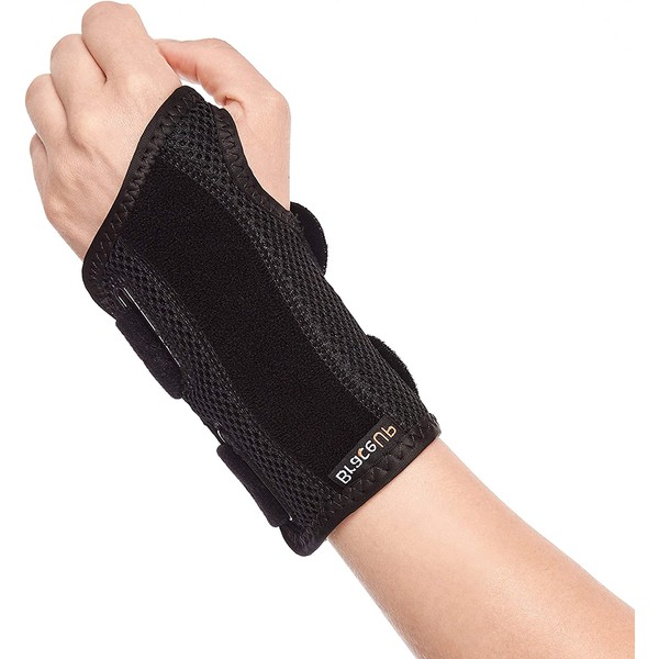 Wrist Splint for Carpal Tunnel Right Left Hand by BraceUP - Wrist Support for Women and Men, Daytime and Night Use, Wrist Brace for Pain Relief and Arthritis - Left Wrist (S/M)