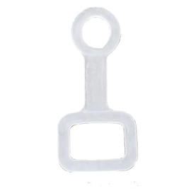 JCS Heavy-Duty Snorkel Keeper - Durable Silicone Strap Clip for Scuba & Freediving - Fits Most Snorkels, Clear