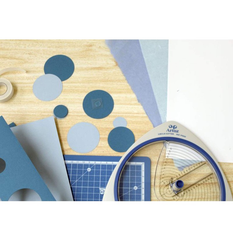ARTOZ Circle Cutter with 3 Spare Blades, Paper, Photos, Cardboard,