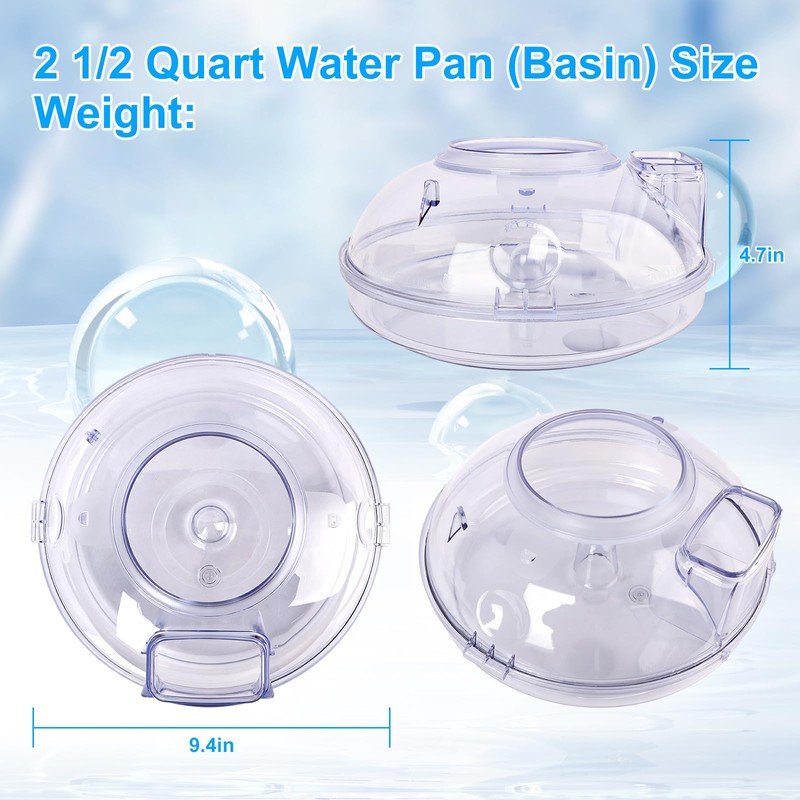 2 1/2 Quart Water Pan (Basin) Fit for Rb Vacuum