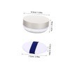 Outanaya Sleek Powder Puff and Container Refillable Loose Powder Jar