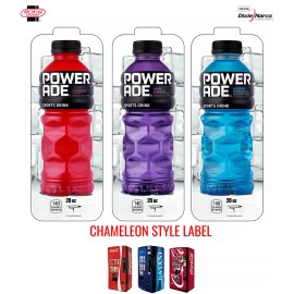 Royal Vendors Chameleon CUSTOM Vend Label (Flavor Strip) - Powerade Variety Pack