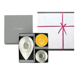 [Wrapping with Nosaku Washi Paper] Single opening - Small + Gui Cup - Tin, Gold KS=G Gold and Silver