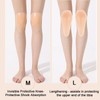 POMAMZ Silicone Knee Pads,Adhesive Knee Brace KneePad for Skiing Skating,Snowboarding,Ateboarding,Roller