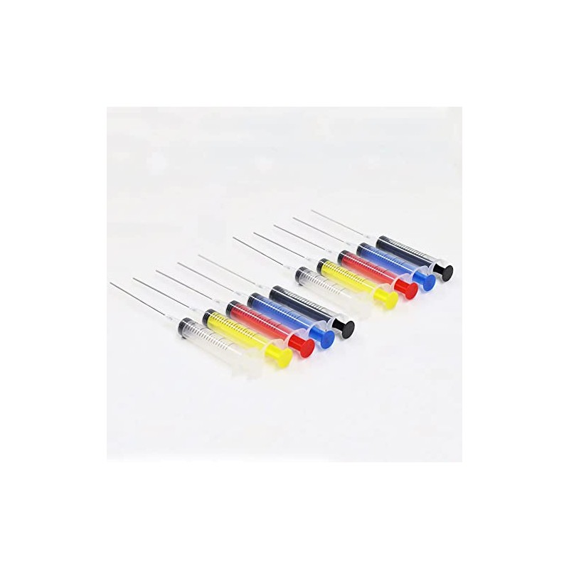 Ink Injector (10 ml) Refill, Set of 10, Syringe with