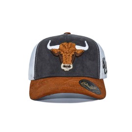 PIALES. Gorra Bull 5 Paneles con Malla, Unisex para Adulto. (Malla Blanca)