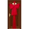 SHATCHI Christmas Red 9m Giant Bow Cover-Front Door Xmas Wedding,