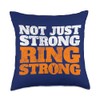 Gymnastics Rings Strong Rings Gymnast Throw Pillow
