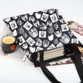 PYOUL Movie Inspired Gift P Movie Tote Bag Horror Film Fan Handbag 80’s Movie Lover Gift Sci-Fi Aliens Movie Fan Gift (P Aliens Movie Tote)