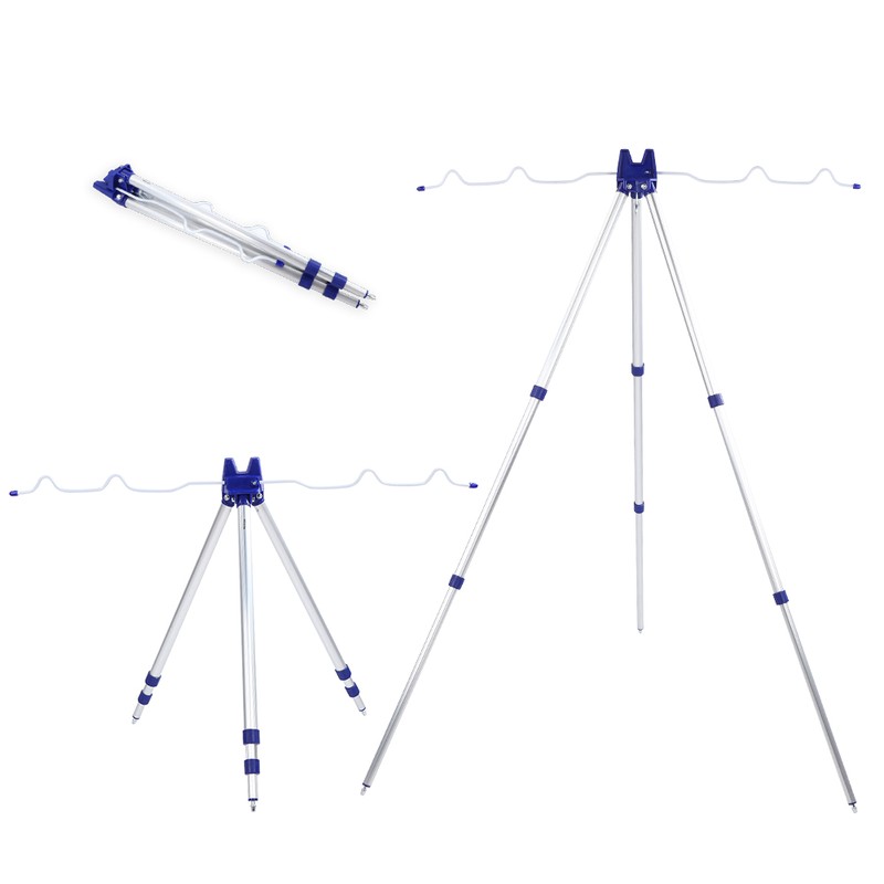 Aluminium Alloy Adjustable Telescopic Fishing Rod Stand Bracket Tripod Holder