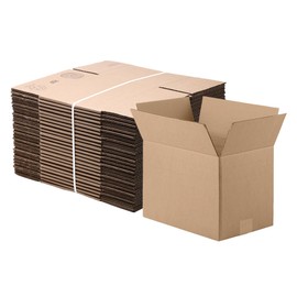 The Boxery 18"x18"x18" Brown/Kraft Corrugated Cardboard Shipping Boxes 15-Pack | Mailing, Packing, Moving & Storage for Business/Home – Durable - Eco-Friendly, Recyclable - Made in the USA