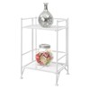 Convenience Concepts Xtra Storage 2 Tier Folding Metal Shelf, White