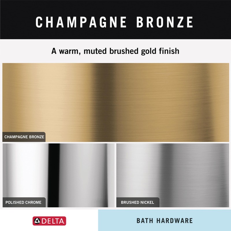 Delta Mylan (1-Pack) Towel Hooks Champagne Bronze Triple Wall Mounted