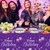 Tudomro 3 Pcs Happy Birthday Tablecloths Happy Birthday Party Decorations