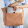 Fluf Organic Cotton Box Tote Bag, Nutmeg