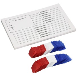 Hygloss American Flag Craft Tissue Paper Kit - DIY US Flag Decorations - 5.5” x 8.5” Inches - 10 Sets