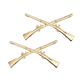 U.S. Army Officer Branch Insignia Pin Collar Infantry Brite New (Pair)