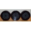 3 Black Round Cigar Humidor Humidifier