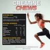 VOW Nutrition Creatine Chews,100 Strawberry Flavoured Chews, Creatine Monohydrate, Convenient