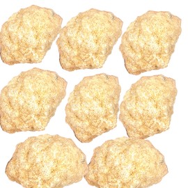 Premium Quartz Geodes Set to Break Your Own I Closed I Lucky Geodes I Party Fun I Break Your Own | Magnificent White Crystals (XXL 6 cm 8 Pieces)