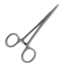 Pet Grooming Hemostat Groomer Dog Ear Hair Puller Locking Forceps, Straight, 5.5''