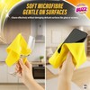 Buzz 15pk Lint Free Cloths Microfibre Yellow Streak Free Glass