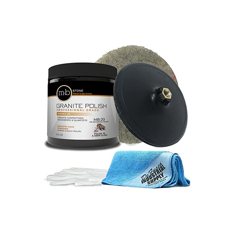 MB Stone Care Granite Polishing Compound 8.5 oz - Norton
