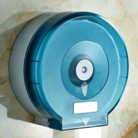 Transparent jumbo roll tissue case dispenser