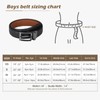 AWAYTR Reversible Kids Belts for Boys - Black and Brown
