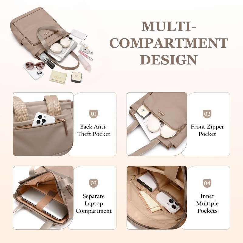 Convertible Laptop Backpack for Women Casual Daypack Notebook Tote Bag