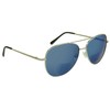 proSPORT Aviator Bifocal Sunglass Reader +3.00 Blue Flashed Mirror Silver