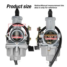 SYOWADA PZ27 Carburetor Replacement for Honda XR100 XR100R, Carburetor Replacement for Most 4 Stroke CG 125CC 150CC 200CC 250CC ATVs, Go Karts (Black)