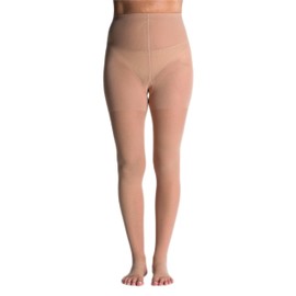 Sigvaris Women’s Style Sheer 780 Open Toe Pantyhose 15-20mmHg - Toasted Almond - Large Long