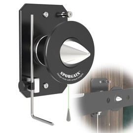 SporGain [Update] Lawn Mower Blade Balancer, High Precision with Magnetic for Adjustable Blade Holder, Wall Mounted Blade Balancing Tool, Black