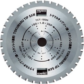 TRUSCO TCT-180N Tokumo Tip Saw, 180X36P