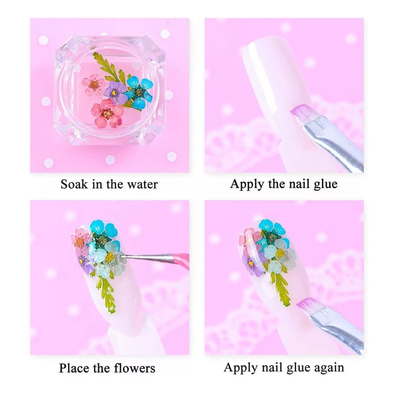 Phaeton 36 Colores De Flores Secas En 3d Para Uñas,