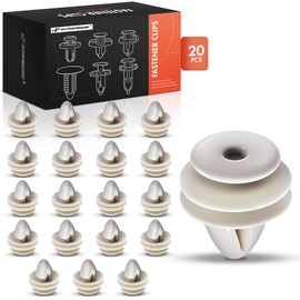 A-Premium 20PCS Nylon Headliner & Trim Panel Retainer Clips Triple Head Compatible with Hyundai Elantra 2001-2010, Equus 2014-2016, Entourage 2008, Genesis Coupe 2010-2012