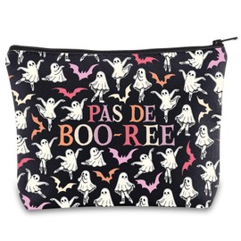 Ghost Ballet Dancer Makeup Bag Ballet Ghosts Gifts Pas De Boo Ree Gift Scary Dance Teacher Zipper Bag, Pas Boo Uk